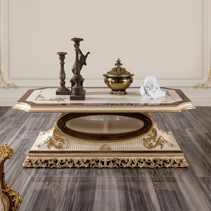 Divano Sezionale di Lusso in Tessuto Damascato Reale con Imbottitura in Spugna e Struttura in Legno Intagliato per Saloni di Ville e Residenze di Lusso - Product Image 3