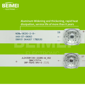 Bande lumineuse LED pour téléviseur JL.D43081330-222BS-M_<span class=keywords><strong>V02</strong></span>, barre LED pour Xiaomi 43 pouces L43M5-5A 757MM 3PCS/SET - Product Image 4