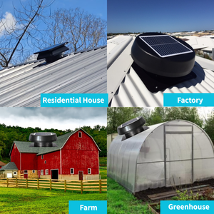 Ventilateur axial de ventilation à énergie <span class=keywords><strong>solaire</strong></span>, <span class=keywords><strong>prix</strong></span> <span class=keywords><strong>d</strong></span>'usine, conception de 50 W, montage sur toit, évacuation <span class=keywords><strong>d</strong></span>'<span class=keywords><strong>air</strong></span> chaud, <span class=keywords><strong>extracteur</strong></span> de chaleur - Product Image 6