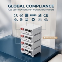Sistema de Almacenamiento de Energía de Alto Voltaje Montado en Rack, Batería LiFePO4 de 716.8V 100Ah 71.6kWh, Caja HV con 14 Módulos de 5kWh, Fuera de la Red