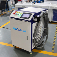 2026 HJZ Hocheffiziente 200W 300W 500W 1000W Wassergekühlte Puls-Laserreinigungsmaschine für Rost-, Farb- und Ölreinigung