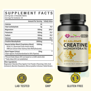 Tabletas de Creatina Altamente Activas que Apoyan el Mantenimiento de la Fuerza Muscular, Suministro de Nutrición Deportiva, Aumento de la Masa Muscular - Product Image 6