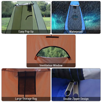 AIOIAI Tente de Douche et Toilettes Extérieures Portable pour Camping, Douche d'Intimité, Cabine de Change, Imperméable pour Randonnée et Plage