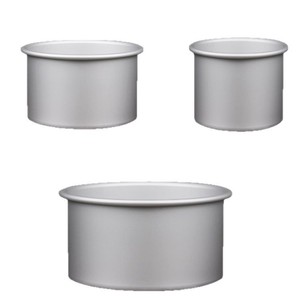 Molde para Pastel Chiffon <span class=keywords><strong>de</strong></span> Aluminio <span class=keywords><strong>de</strong></span> 4~8 Pulgadas con Fondo Desmontable, Revestimiento Anodizado Duro, Apto para Alimentos, Fondo Fijo Recto y Alto para Hornear - Product Image 5