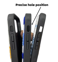 Coque de téléphone portable 3D brodée motif fleur arc-en-ciel écologique 2026, patchs thermocollants découpés au laser personnalisés