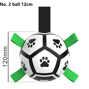 Giocattolo interattivo e di movimento durevole per cani grande calcio gonfiabile in pelle materiale ecologico all'aperto per animali domestici - Product Image 3