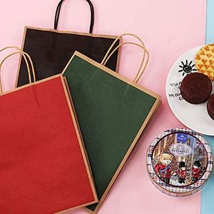 Gift Paper Kraft Bags with Handles for Birthday <b>Wedding</b> Party Celebrations Christmas Birthday Durable Recycled Paper Bag - Product Image 5