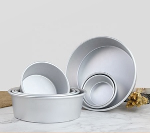 Moule à gâteau rond Yosen 4/5/6/7/8/9/10 pouces en alliage d'aluminium, épaisseur 0,8 mm, anodisé dur, écologique, moule de cuisson DIY monobloc - Product Image 4