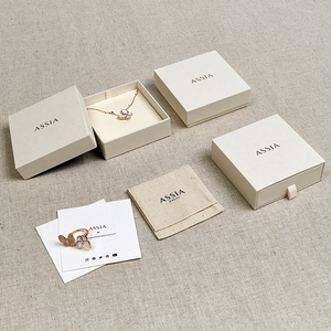Boîtes d'emballage pour bijoux en carton recyclable personnalisées avec logo imprimé Boyang - Product Image 1