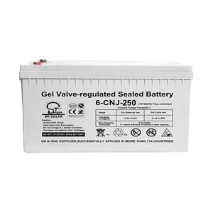 BR Solar Battery 12v 200ah Solar System Inverter Battery 12v 200ah 250ah Gel Battery