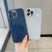 Étui de téléphone brillant en verre de silicone 9D avec boîte étui mobile 2 en 1 pour iphone 15 14 13 12 couverture arrière