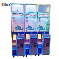 LIFUN 18'' Machine à griffes Super Mega en métal et plastique, mini borne d'arcade, grue de jeu, attrapeur de jouets, station de distribution de prix compacte, verre trempé