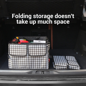 Offre Spéciale personnalisé grande capacité pliable multi-poches 600D Polyester organisateur de coffre de voiture avec filet élastique pour le stockage - Product Image 5