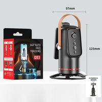 Q03 suivi automatique support de téléphone 360 degrés intelligent Selfie cardan stabilisateur trépied monopode supports en alliage d'aluminium contrôle gestuel