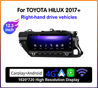 12.3 ''Auto navigation für Toyota Hilux 2015-2023 Android Multimedia Radio Stereo Head Unit GPS Wireless CarPlay DVD-Player 4G