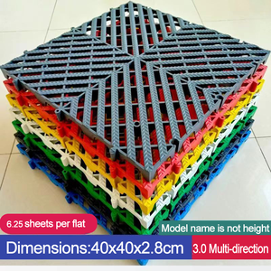 Phong cách hiện đại lồng vào nhau nhựa nhà để xe gạch màu Modular PP lát Mat rửa xe mat - Product Image 4