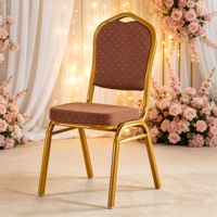 Chaises empilables en tissu pour la restauration, les mariages, les banquets, les conférences, les auditoriums, les hôtels et la location en gros