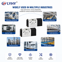Vanne solénoïde LYHY 3A série 100-300 à corps en aluminium, 3 ports, 2 positions, pour le contrôle de l'air des cylindres pneumatiques