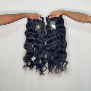 Temple Indian Wholesale Wavy <b>Body</b> <b>Wave</b> <b>Hair</b> Extension Cuticle Aligned Raw wavy Straight Indian Raw Human <b>Hair</b> Suppliers - Product Image 1