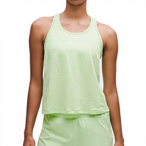 Camisetas sin mangas de streetwear para mujer al por mayor, personalizadas con diseño de agujeros, de secado rápido y transpirables, en tela de elastano/poliéster. - Product Image 1