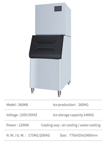 Recrutement d'agents mondiaux : Machine à glaçons automatique en acier inoxydable pour usage commercial, fournie directement par l'usine - Product Image 2