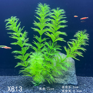 Meilleures ventes Caractéristiques de l'eau Plantes d'herbe en plastique Plantes aquatiques artificielles Décoration de réservoir de poissons d'<span class=keywords><strong>aquarium</strong></span> - Product Image 2