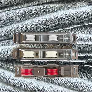 HANZSON Roulettes réglables à double roulement en alliage d'aluminium pour portes et fenêtres, accessoires de quincaillerie durables, épaisseur 2 mm - Product Image 2