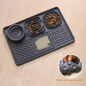 Top Rankings Silicone Pet Lambendo Mat Cat <span class=keywords><strong>Dog</strong></span> Slow <span class=keywords><strong>Food</strong></span> <span class=keywords><strong>Bowl</strong></span> Alimentação Mat Ventosa Dobrável Pet <span class=keywords><strong>Food</strong></span> Placemat - Product Image 5