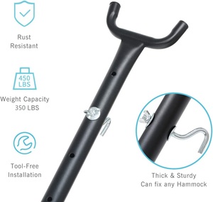 Supporto per Amaca Portatile, Struttura Universale in Acciaio Resistente con Amaca, per Esterni e Patio con Custodia per il Trasporto, Capacità 158 Kg - Product Image 4