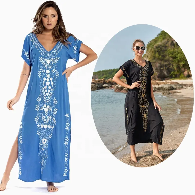 महिला Beachwear तुर्की Kaftans लंबी बिकनी बिकनी मध्य पूर्व Abaya बागे किमोनो कार्डिगन कवर अप क़फ़तान समुद्र तट पोशाक