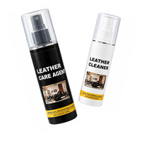 Kit d'entretien et de nettoyage pour cuir de qualité supérieure, nettoyant et revitalisant pour cuir, pour fauteuils de massage, canapés et cuir PU