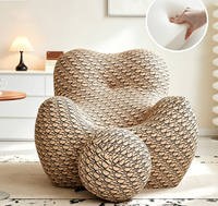 Canapé paresseux Nordic Light Luxury Mom's Hug, fauteuil simple créatif et minimaliste pour salon et balcon, compressible sous vide