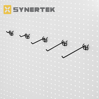 Crochet de suspension Pegboard mural multifonctionnel revêtement en poudre suspendu étui à stylo crochet en métal pour magasin