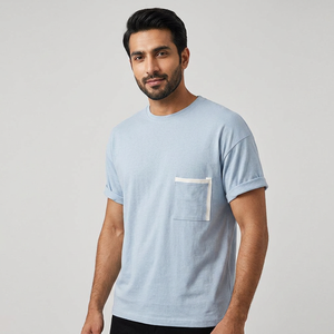 เสื้อยืดคอกลมหนา 300 GSM คุณภาพสูง ลดราคาพิเศษ ไซส์ใหญ่พิเศษ ปักลาย พิมพ์ลายได้ตามต้องการ ผ้าฝ้าย 100% เสื้อยืดเปล่าสำหรับผู้ชาย - Product Image 1