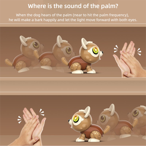 Juguete robótico interactivo para perros cachorros, juguete de plástico electrónico con batería 1:5 para niños, juguete interactivo de baile - Product Image 3