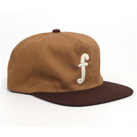 Op maat gemaakte 3D geborduurde logo 5-panel flat brim petten