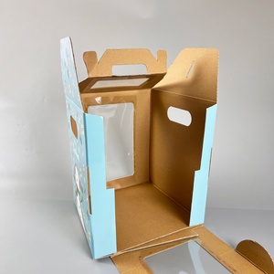 Sunshine Cake <b>Box</b> Packaging <b>Box</b> <b>Bakery</b> with Window China Wholesale Cardboard Packaging Wedding Food - Product Image 5