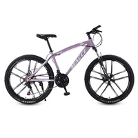 Vélo de montagne tout-terrain pour adultes et étudiants, sport cycliste, roues en alliage d'aluminium 24/26 pouces, freins à disque mécaniques, absorption des chocs