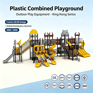 Tuyau spiralé en plastique HDPE anti-UV certifié ASTM de la marque Jingang, pour toboggan extérieur de type bateau pirate, composants en acier inoxydable, certifié CE - Product Image 1