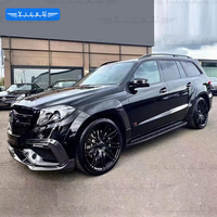 Kit carrosserie en fibre de carbone pour Mercedes-Benz GLS W166 2016-2019 - Lame avant/Extension de passage de roue/Diffuseur arrière/Aileron supérieur