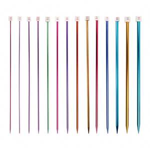 Suéter de lana de alúmina afgana de color, herramienta de tejer, conjunto de gancho alargado, ganchillo con gorra, venta al por mayor - Product Image 1