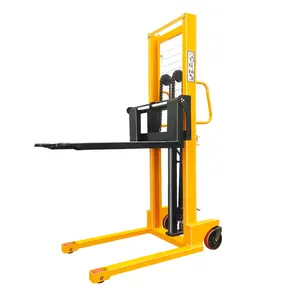 1000kg-30000kg Range Manual Pallet Stacker With Hand Hydraulic Forklift 1100mm-3500mm Height Variants