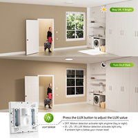 Kit de détecteur de mouvement sans fil, mode de détection pour empêcher les voleurs, alimenté par batterie pour le contrôle de l'éclairage 110~230V