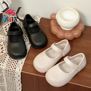 Fashion Girls' EVA Upper Temperament Commuting Non-slip Casual Little Girl Princess <b>Bow</b> Tie Autumn Button Closure Sandals - Product Image 4