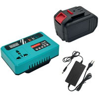 Inversor de Corriente Inteligente de 21V para Herramientas Eléctricas, Recargable, Portátil, para Exteriores, DC AC 110V 220V DC12V 5V USB