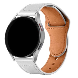 Estilo personalizado Popular 20mm hombres y mujeres reloj correa de cuero para 40mm 44mm 45mm Samsung Galaxy Watch 5 bandas Active 2 Watch Band - Product Image 2