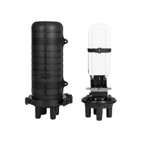Caja de Empalme de Fibra Óptica Impermeable IP68 Tipo Domo de 96 Núcleos, 1 Entrada y 3 Salidas, Mufa Empalme FTTH para Cierre de Empalmes de Fibra Óptica