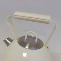 Ketel Listrik Vintage Retro OEM/ODM 1.8L dengan Termometer Terintegrasi Anti Panas Kering untuk Dapur Ketel Listrik Teh