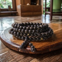 108 Mala Prière Perles Guérison Méditation Vénus Bois D'agar Perle Wrap Perlé Bracelets Collier Feng Shui Charmes