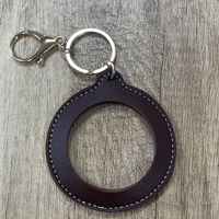 Mini Keychain Magnifier Portable Elderly Reading Magnifying Glass Pendant Hanging Key Ring for Office & School Supplies